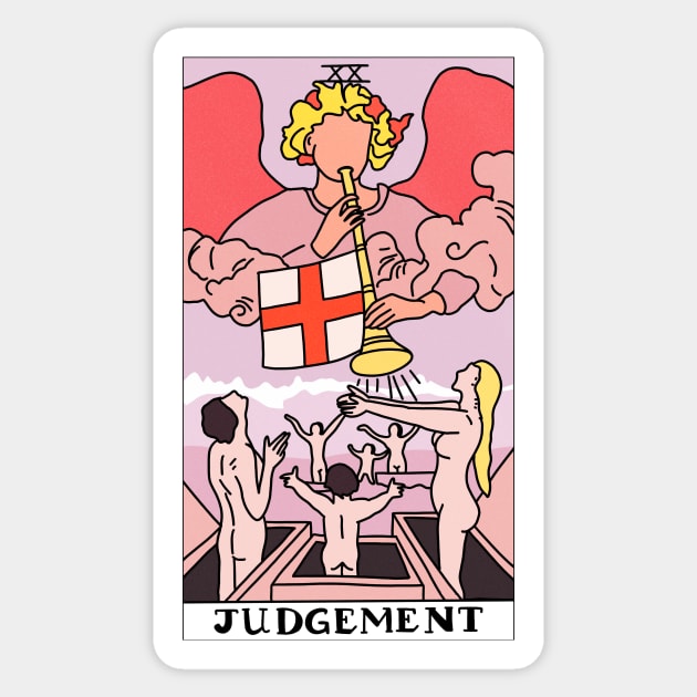 Judgement Tarot Card Sticker by ThingRubyDoes